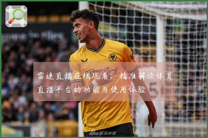 雷速直播在线观看：精准解读体育直播平台的功能与使用体验